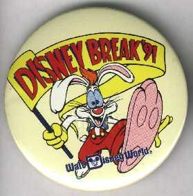 Button - WDW - Roger Rabbit - Disney Break 91
