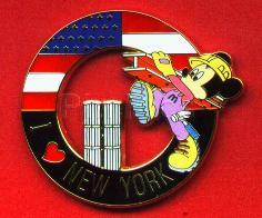 Bootleg - Mickey Mouse World Trade Center - I Love New York - Purple Pants