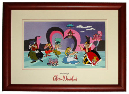 Alice in Wonderland Framed Pin Set