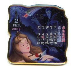 M&P - Sleeping Beauty - February - Calendar 2003 - From a 12 Pin Frame Set