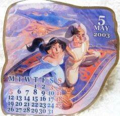 M&P - Aladdin - May - Calendar 2003 - From a 12 Pin Frame Set
