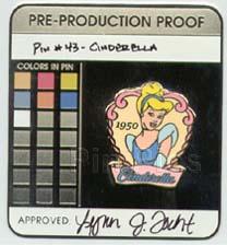 DIS - Pre-Production Proof - Cinderella - 1950 - 100 Years of Dreams - Pin 43