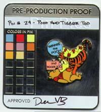 Pre-Production Proof --- 100 Years of Dreams #29 Winnie the Pooh and Tigger Too