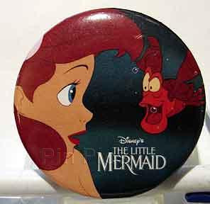 Little Mermaid (Ariel) and Sebastian Button