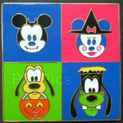 DL - Mickey, Minnie, Pluto and Goofy - Halloween - Cast Exclusive