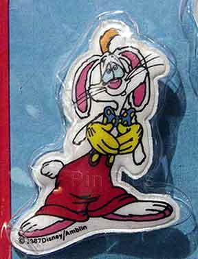 Full Figure Roger Rabbit Puffy Pin, Pleading 1987