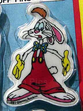 1987 Roger Rabbit Puffy Pin-Hands at Side