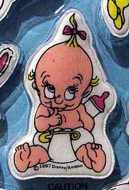 Roger Rabbit Baby Herman Puffy Pin 1987