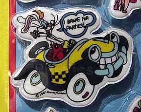 Roger Rabbit in Benny the Cab Puffy Pin 1987