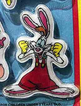 Excited Roger Rabbit Puffy Pin 1987