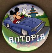 Disneyland Autopia Mickey Light Up Button