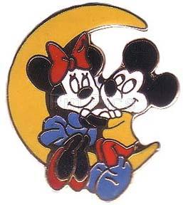 Mickey and Minnie Sitting on the Moon #1