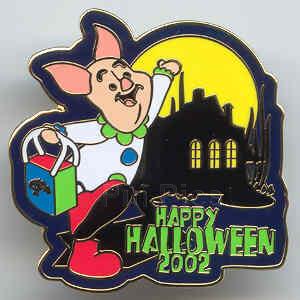 WDW - Piglet - Dressed as Clown - Happy Halloween 2002