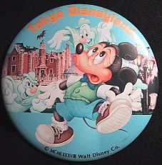 Button - TDL Haunted Mansion Mickey 1988