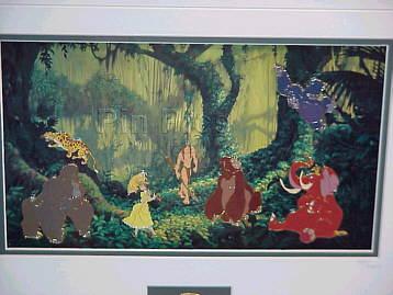 Disney Catalog - Tarzan - Framed 7 Pin Set