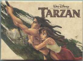 Tarzan and Jane Swinging Vine Button