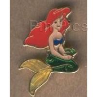 Ariel, sitting with sea flower, small, translucent