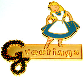 Disney Catalog - Alice Greetings - 2002 Advent Calendar