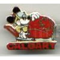 Calgary Winter Olympic Bobsled Mickey Mouse - Version I