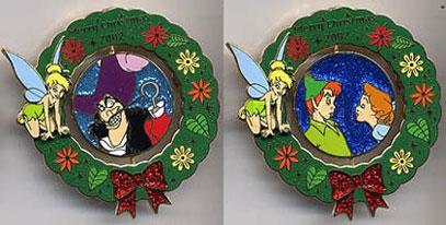 M&P - Peter Pan, Wendy, Captain Hook & Tinker Bell - Merry Christmas 2002 - Spinner