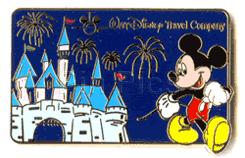 DLR / Walt Disney Travel Company 2003 Pin - Mickey & Sleeping Beauty's Castle