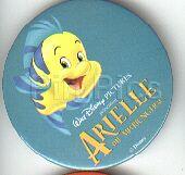 Button Little Mermaid - Flounder from Germany