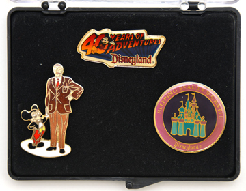 Disneyland - 40th Anniversary - 3 Pin Set