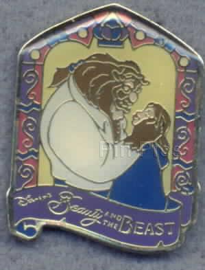 Beauty and the Beast Enamel Window Pin