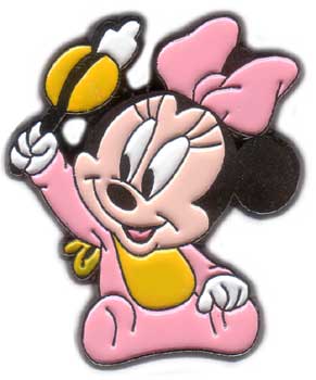 Sedesma - Baby Minnie Mouse Holding a Yellow Rattle