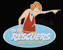 Disney Auctions - Rescuers 25th Anniversary Oversize Pin - Madame Medusa (Silver Prototype)