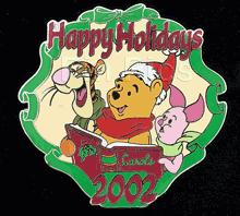 Disney Auctions - Pooh and Friends Holidays Pin (Silver Prototype)