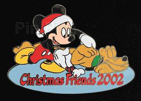 Disney Auctions - Mickey Mouse and Pluto Christmas Pin (Black Prototype)