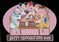 Disney Auctions - Modern Thanksgiving Oversize Pin (Silver Prototype)