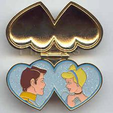 DLR - Two Hearts (Cinderella & Prince Charming) Jeweled/Hinged