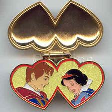 DLR - Two Hearts (Snow White & Prince) Jeweled/Hinged