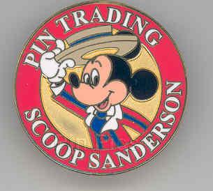 WDW - Mickey Mouse - Pin Trading - PP - Scoop Sanderson - Version 3