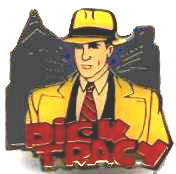 Dick Tracy Logo Pin