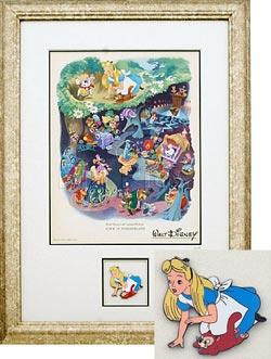 Disney Auctions - Alice in Wonderland Framed Pin