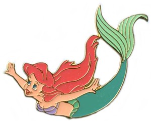 Japan - Ariel - Swimming - Little Mermaid - Disney Classic Expressions - From a 3 Pin Set - Sony