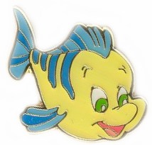 Japan - Flounder - Little Mermaid - Disney Classic Expressions - From a 3 Pin Set - Sony