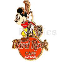 Hard Rock cafe LONDON- Mickey playing the guitar
