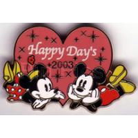 JDS - Mickey & Minnie Laying Down - Happy Days 2003 - Valentine