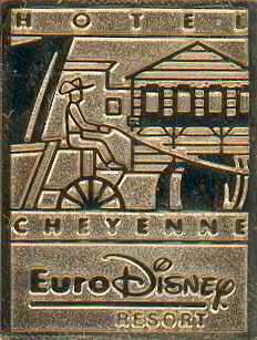 Euro Disney Opening Cast Member Pin (Hotel Cheyenne)