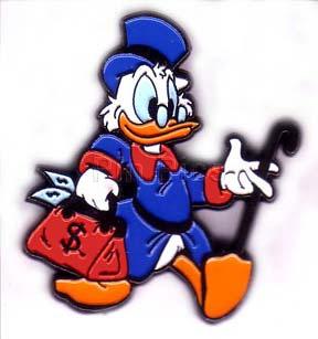 Scrooge McDuck with Money Bag & Cane, by Sedesma from Spain