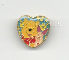 Pooh and Piglet in a heart ...friends forever
