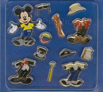 Dress Up Magnet Pin Set (Mickey)