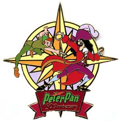 Disney Auctions - Peter Pan & Captain Hook 50th Anniversary Pin Set (Peter Pan & Hook)