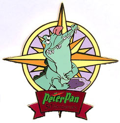 Disney Auctions - Peter Pan & Captain Hook 50th Anniversary Pin Set (Tick-Tock)