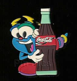 Atlanta 1996 - Rubber IZZY with a Coke-Cola bottle