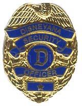 Disneyana - Security Mini Badge (Gold)